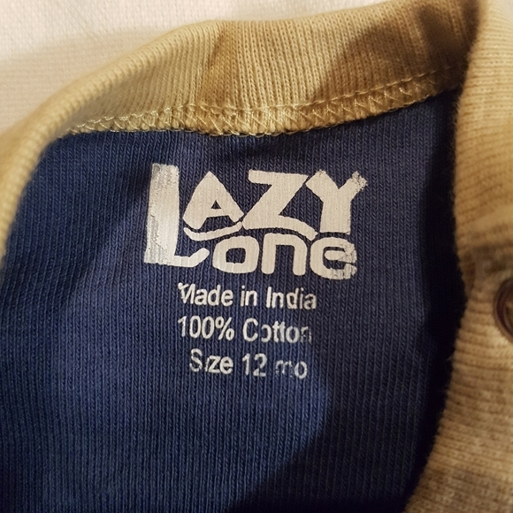 2 boys 12 months bodysuits Lazy One & Chowdaheads both are new - Picture 4 of 5